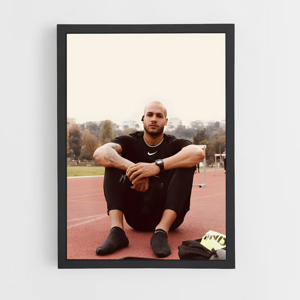 Poster Pause sur la Piste – affiche Athlétisme (vue 2)